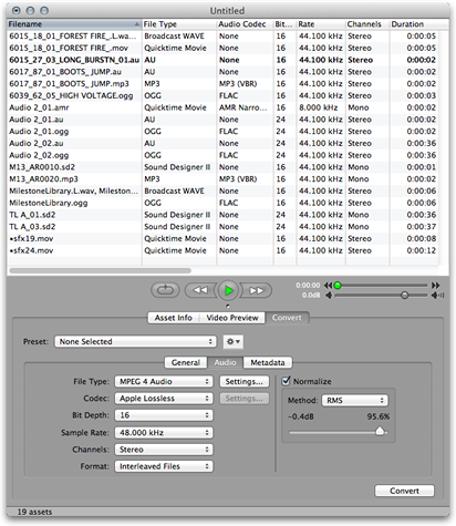 Sound Grinder Main Window